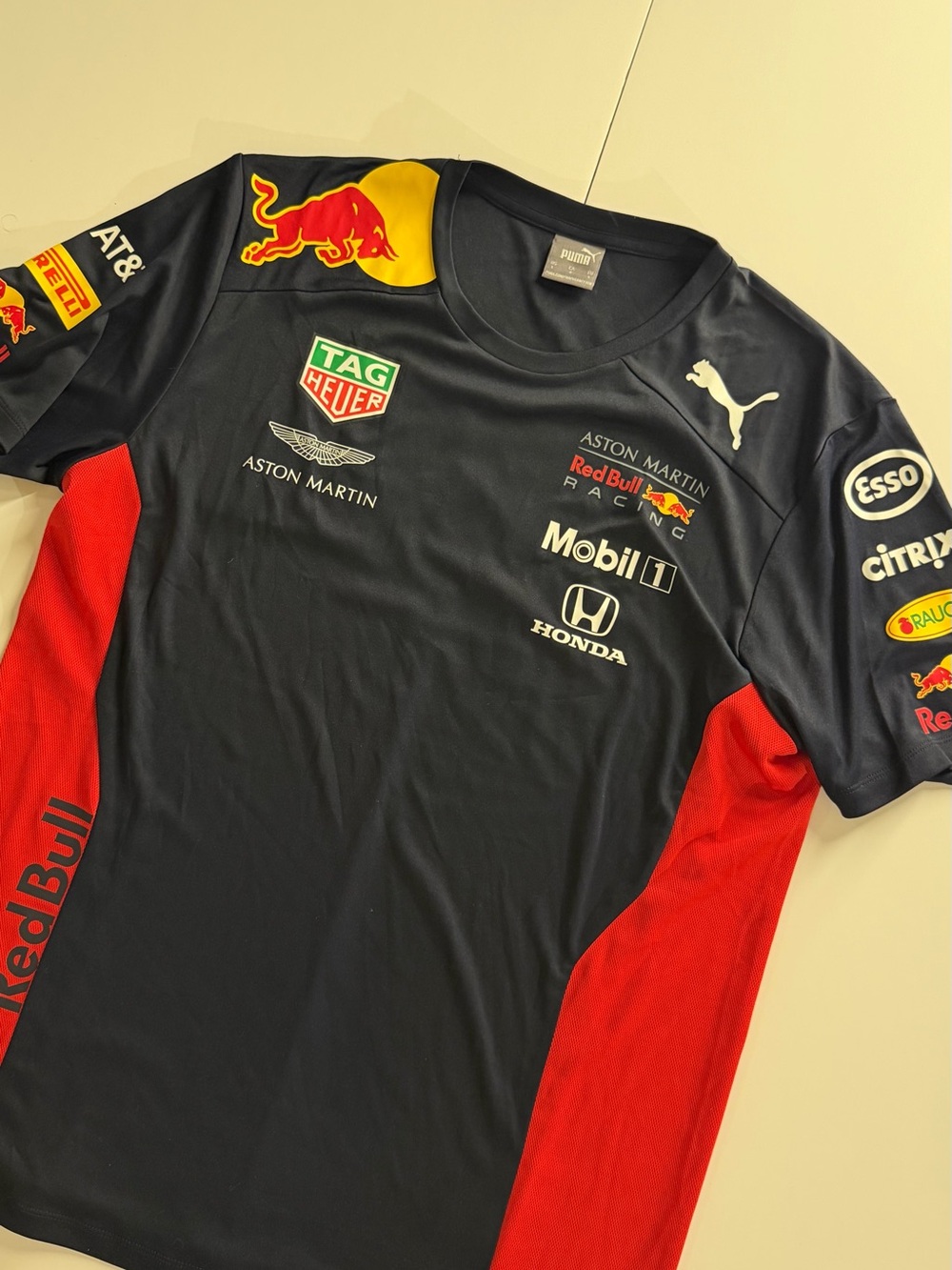 Puma Navy and Red Red Bull Racing Team Shirt